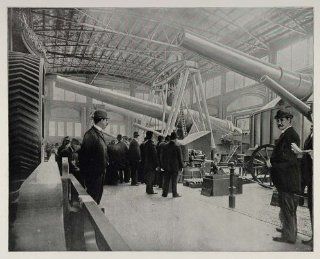 1893 Chicago World's Fair Krupp Gun Exhibit Germany   Original Halftone Print  