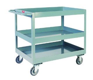 Jamco Products LN248 U5 GP Deep Lipped Three Shelf Service Cart, 24" x 48": Home Improvement