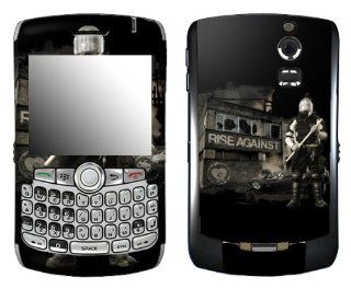 MusicSkins, MS RISA30006, Rise Against   Riot City, BlackBerry Curve (8300/8310/8320), Skin: Cell Phones & Accessories