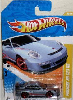 Hot Wheels   2011 New Models 36/50   Porsche 911 GT3 RS 36/244, 1:64 Scale (Dark Silver): Toys & Games