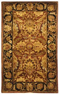 Safavieh CL239A 4 Classics Collection Handmade Gold Wool Area Rug, 4 Feet by 6 Feet   Wool Rust Rug Safavieh