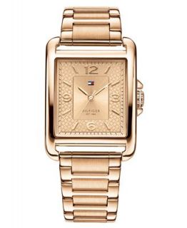 Tommy Hilfiger Watch, Womens Rose Gold Plated Stainless Steel Bracelet 45x32mm 1781196   Watches   Jewelry & Watches