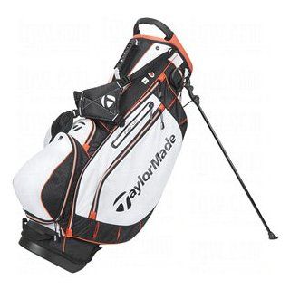 Taylor Made Taylormade Purelite Stand Bags White/Black/Orange : Golf Cart Bags : Sports & Outdoors