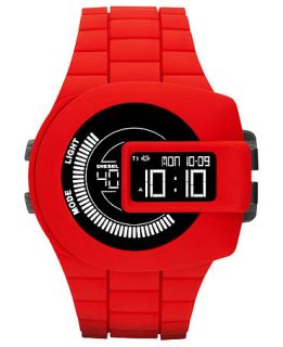 Diesel Watch, Mens Digital Red Silicone Strap 52mm DZ7276   Watches   Jewelry & Watches