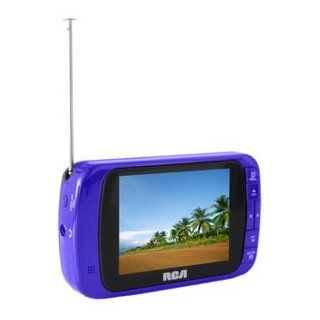 RCA DHT235AB 3.5 LCD Pocket Digital TV BLUE INCLUDES HEADPHONES: Car Electronics