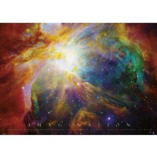(39x55) Imagination Nebula   Albert Einstein Quote Huge Motivational Poster   Prints