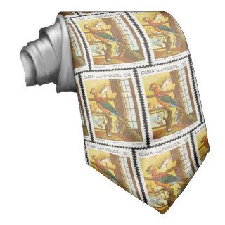 Cuban Macaw Neck Ties