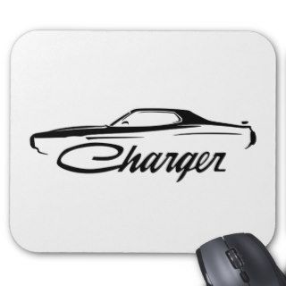 1973 74 Charger Muscle Car Design Mouse Pad