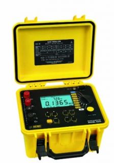 AEMC 6250 Four Input Digital Microohm Meter with 10A Kelvin Clips, RS 232 Output, DataView Software, 7 Test Ranges, 2, 500 Ohms Resistance: Industrial & Scientific
