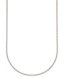 Giani Bernini Sterling Silver Necklace, Sparkle Chain Necklace   Necklaces   Jewelry & Watches