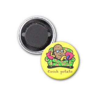 Comic Toon Couch Potato Magnets