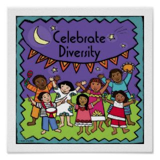 "Celebrate Diversity" Poster by farah aria
