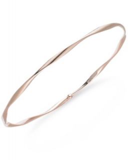 14k Rose Gold Bracelet, Textured Twist Bangle Bracelet   Bracelets   Jewelry & Watches