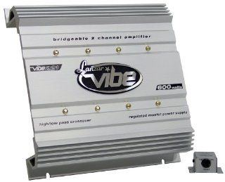 Lanzar VIBE221 Vibe 600 Watt 2 Channel Mosfet Amplifier : Vehicle Stereo Amplifiers : Car Electronics