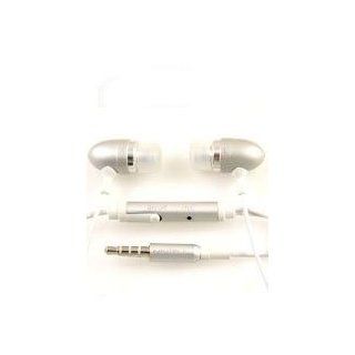Premium Silver 3.5mm Aluminum Handsfree Stereo Headset Headphone Earphone with Built in Microphone Remote for Apple Ipod Itouch Iphone 2g 3g 3gs Zune Mp3 Player PDA: Electronics