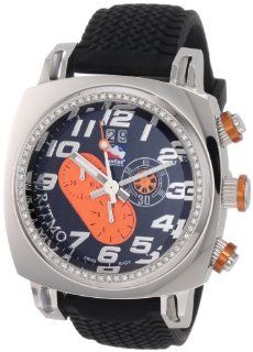 Ritmo Mundo Men's D221/1 Orange Diamond Indycar Sport Quartz Chronograph Watch Watches