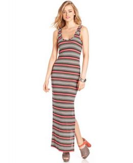 French Connection Dress, Sleeveless Scoop Neck Striped Maxi   Dresses   Women