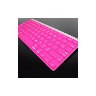 TopCase SOLID HOT PINK Keyboard Silicone Cover Skin for APPLE Wireless Keyboard with TOPCASE Mouse Pad: Computers & Accessories