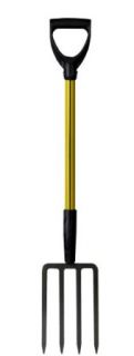 Nupla SF4D 30 Steel Spading/Hay Farming Fork with 4 Tine Blade and D Grip, 30" Classic Handle: Industrial & Scientific