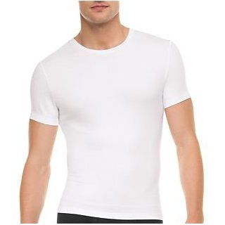 Spanx 640   Cotton Control Crew Neck Body Skimming Shirt at  Mens Clothing store: Athletic Shirts
