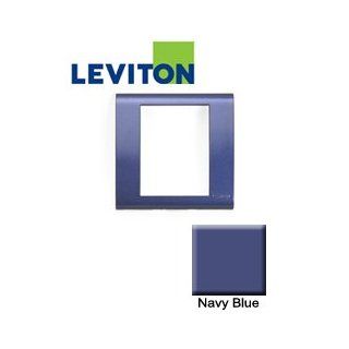 Leviton BLWP1 NVB Excella Metallic Wallplate Frame   Navy Blue: Science Lab Coated Microplates: Industrial & Scientific