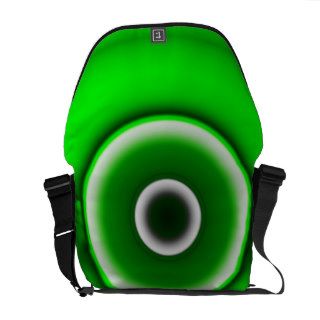Green Target Circles Courier Bags