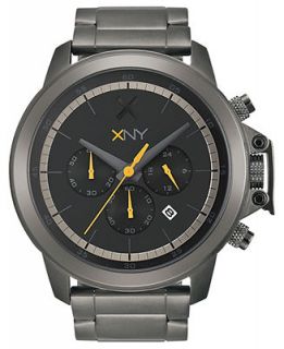 XNY Watch, Mens Chronograph Urban Expedition Gray Ion Plated Stainless Steel Bracelet 48mm BV8039X1   Watches   Jewelry & Watches