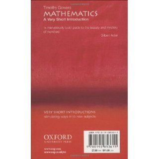 Mathematics: A Very Short Introduction: 9780192853615: Science & Mathematics Books @