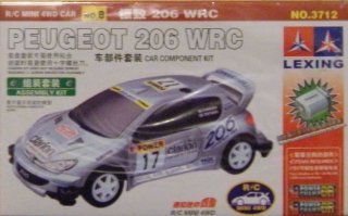 Peugeot 206 WRC R/C Mini 4WD Car: Car Component Kit: Toys & Games