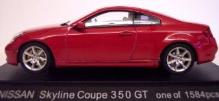 Nissan Skyline Coupe 350GT (Infiniti G35) Red 1/43 Scale Diecast Model Toys & Games