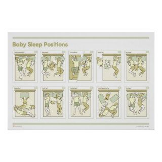 Baby Sleep Positions Poster