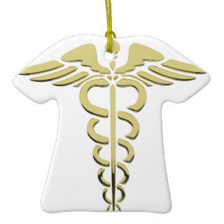 Caduceus Symbol Christmas Tree Ornament