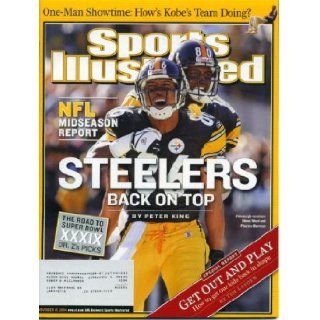 Sports Illustrated November 15, 2004 Pittsburgh Steelers, Kobe Bryant, Super Bowl XXXIX, Drew Brees, Atlanta Falcons' Patrick Kerney, Wisconsin Badgers Football: Sports Illustrated: Books