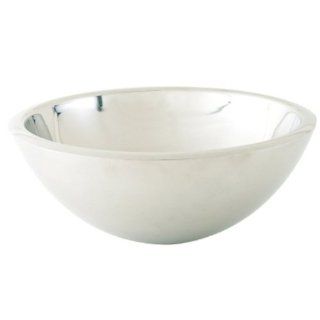 Pegasus PE714110 Round Above Counter Vessel Sink, Polished Stainless Steel    
