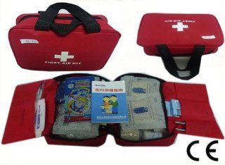 199 Pcs First Aid Kit Emergency Bag Home Car Outdoor Red Cross Guide Set Bag B09 Health & Personal Care
