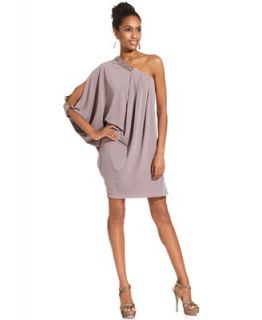 JS Boutique Dress, One Shoulder Beaded Draped   Dresses   Women