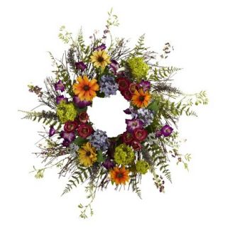 Nearly Natural Wreath   Multicolor (24)