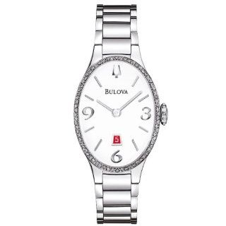 Bulova 96R192 Watch Diamond Gallery Ladies   White Dial Stainless Steel Case Quartz Movement at  Women's Watch store.