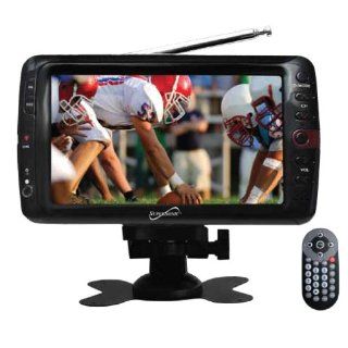 Supersonic Portable 7" LCD TV with Built in Digital Tuner and Antenna Rod, Rechargeable Battery. Comes with home charger and free vehicle charger! A/v Inputs and Remote Control.: Electronics