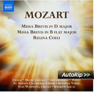 Mozart: Missa Brevis in D major K. 194, Missa Brevis in B flat major K. 275, Regina coeli K. 127, Allegro and Andante (Fantasia) in F minor K. 608: Music