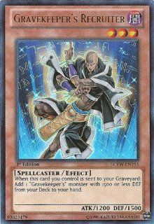 Yu Gi Oh!   Gravekeeper's Recruiter (LCYW EN193)   Legendary Collection 3: Yugi's World   Limited Edition   Ultra Rare: Toys & Games