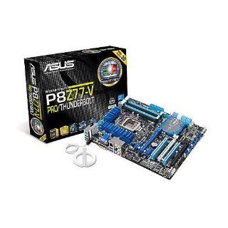 ASUS P8Z77 V PRO/THUNDERBOLT LGA 1155 Intel Z77 HDMI SATA 6Gb/s USB 3.0 ATX Intel Motherboard Computers & Accessories