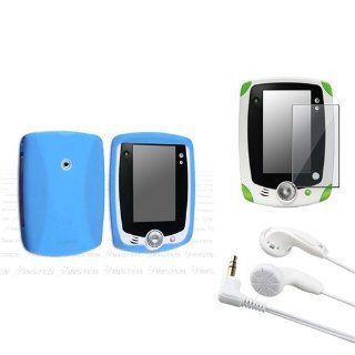 INSTEN Baby Blue Silicone Skin Case + White Headset + Screen Protector Shield compatible with Leapfrog LeapPad Explorer Learning Tablet: Computers & Accessories
