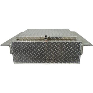 Aluminum Heavy-Duty In-Frame Truck Box — Diamond Plate, Locking T-Handle Style, 24in.L x 18in.W x 8in.H  In Frame Boxes