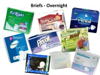 Samples of Adult OVERNIGHT Briefs by The Diaper Piper: Health & Personal Care