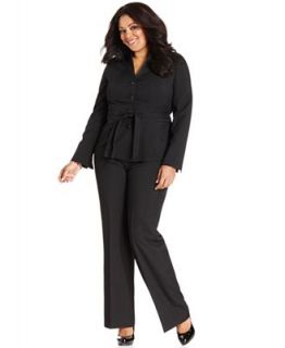 Le Suit Plus Size Suit, Belted Jacket & Trousers   Suits & Separates   Plus Sizes