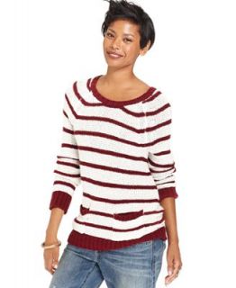 Olive & Oak Sweater, Long Sleeve Scoop Neck Striped   Sweaters   Women