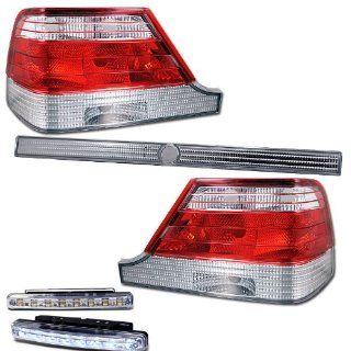 1997 1999 MERCEDES BENZ S320 S420 S500 S600 SEDAN TAIL LIGHTS REAR LAMPS+DRL LED: Automotive