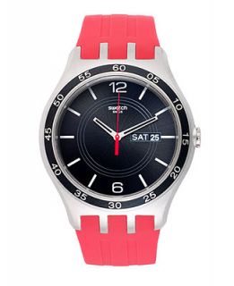Swatch Watch, Unisex Swiss Red Temptation Red Silicone Strap 43mm YTS714   Watches   Jewelry & Watches