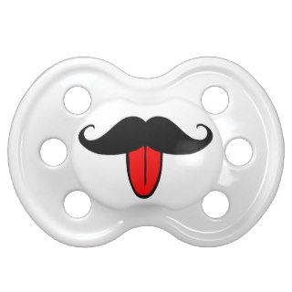 Funny mustache pacifiers